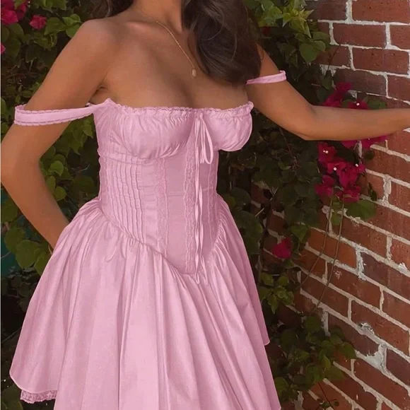 Pink Corset Dress - Picture 2 of 2